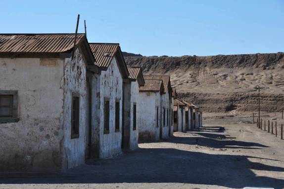 Antigas casas de trabalhadores em Humberstone, próximo à Iquique - Chile